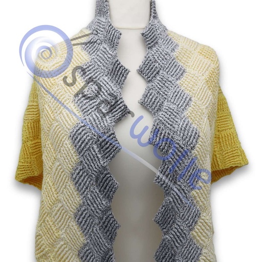 [AN-1900015] SparWolle Crochet Shawl "Patchwork Shawl Barbara" Pattern