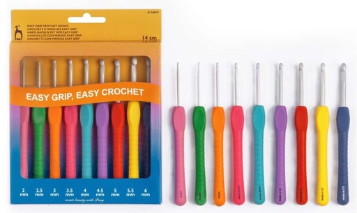 [228051] Pony Easy Grip Häkelnadel Set