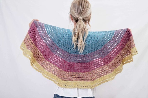 [AN-1900018] SparWolle Crochet Shawl "Half Moon" Pattern