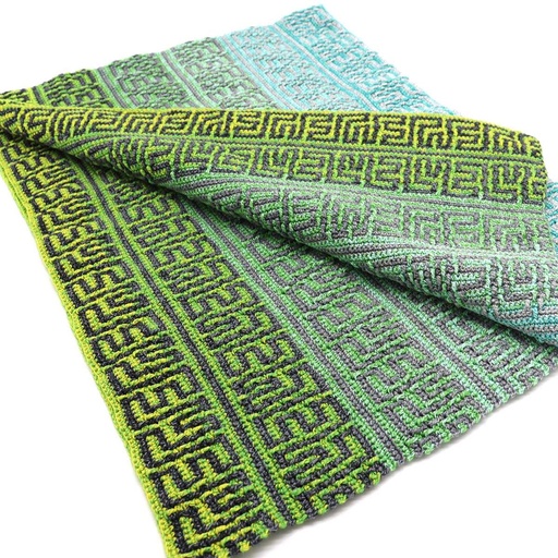 [AN-1900025] Baby blanket – Mosaic Crochet Pattern “Alexander the Great” pattern